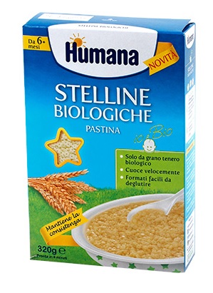 HUMANA STELLINE PASTINA BIOLOGICA 320 G - maxifarmacia.it