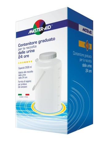 CONTENITORE RACCOLTA URINA MASTER-AID 24 H 2500 ML - maxifarmacia.it