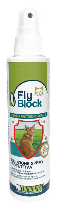 PETFORMANCE FLYBLOCK SPRAY GATTO 150 ML - maxifarmacia.it