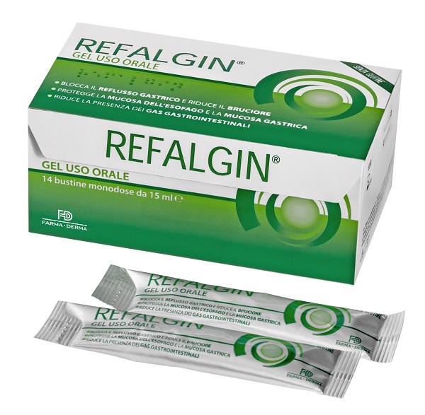 REFALGIN GEL OROSOLUBILE ANTIREFLUSSO 14 BUSTINE 15 ML - maxifarmacia.it
