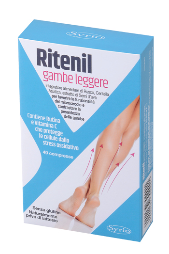 RITENIL GAMBE LEGGERE 40 COMPRESSE - maxifarmacia.it
