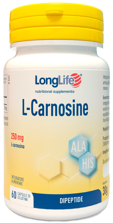 LONGLIFE L-CARNOSINE 60 CAPSULE - maxifarmacia.it