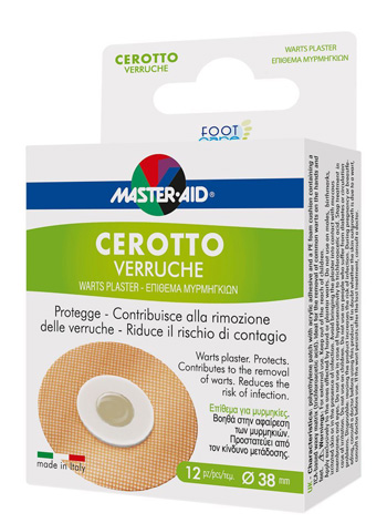 CEROTTO VERRUCHE MASTER-AID FOOTCARE 38 MM 12 PEZZI E3 - maxifarmacia.it