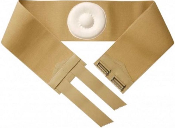 ORIONE 357 CINTO PER ERNIA OMBELICALE CON PELOTTA RIVESTITA IN PELLE BEIGE 9 - maxifarmacia.it