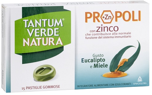 TANTUM VERDE NATURA PASTIGLIE GOMMOSE EUCALIPTO & MIELE 30 G - maxifarmacia.it