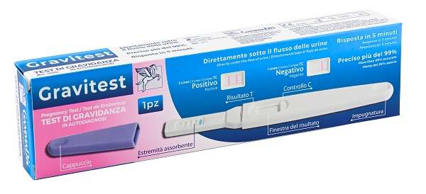 TEST GRAVIDANZA GRAVITEST 1 PEZZO GAMMADIS - maxifarmacia.it