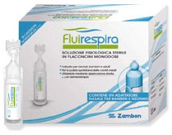 FLUIRESPIRA SOLUZIONE FISIOLOGICA STERILE 30 FLACONCINI MONODOSE DA 5ML - maxifarmacia.it