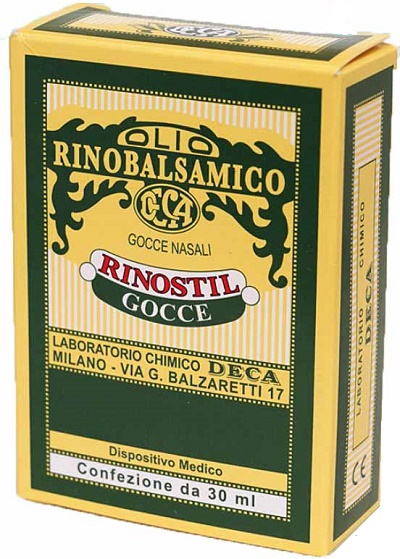 RINOSTIL GOCCE NASALI FLACONE 30ML OLIO RINOBALSAMICO PER LAPROTEZIONE DELLA MUCOSA NASALE E LA PULIZIA DELLE FOSSE NASALI - maxifarmacia.it