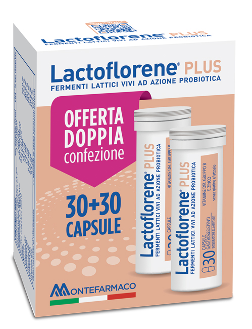 LACTOFLORENE PLUS BIPACK 30 CAPSULE 26,40 G - maxifarmacia.it