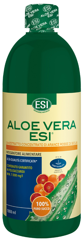 ESI ALOE SUCCO ARANCIA ROSSA 1000 ML - maxifarmacia.it