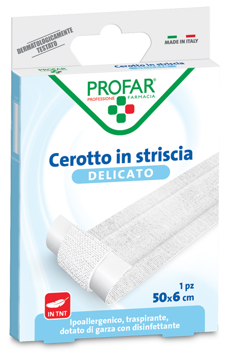 CEROTTO TESSUTO NON TESSUTO DELICATO 1 STRISCIA 50X6 CM PROFAR - maxifarmacia.it