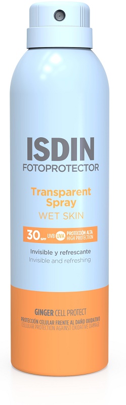 TRANSPARENT SPRAY WET SKIN SPF30 250 ML - maxifarmacia.it