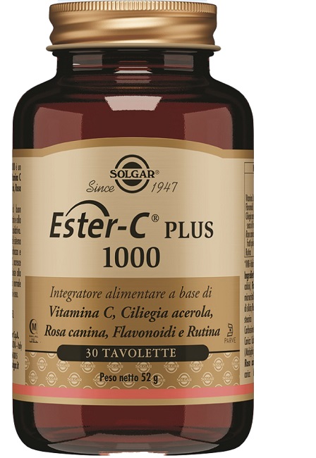 SOLGAR ESTER C PLUS 1000 30 TAVOLETTE - maxifarmacia.it