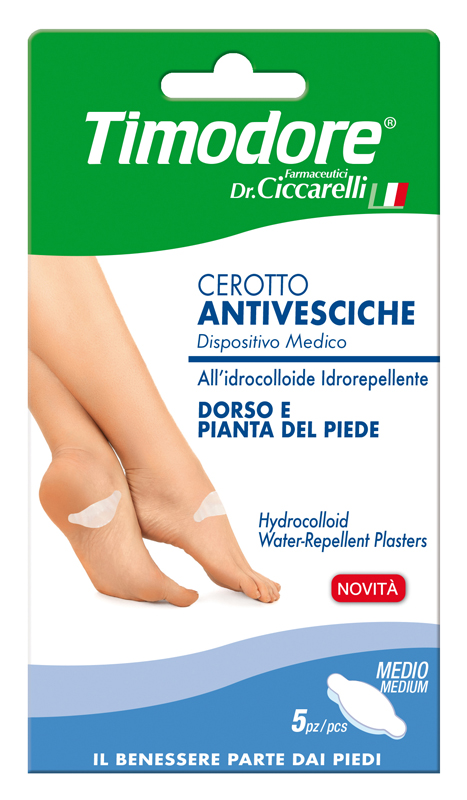 TIMODORE CEROTTO ANTIVESCICHE DORSO E PIANTA PIEDE 5 PEZZI - maxifarmacia.it