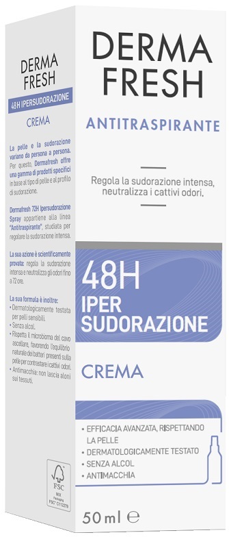 DERMAFRESH 48H IPERSUDORAZIONECREMA 50 ML - maxifarmacia.it