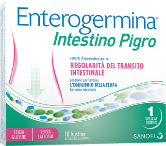 ENTEROGERMINA INTESTINO PIGRO 10 BUSTINE BIPARTITE - maxifarmacia.it