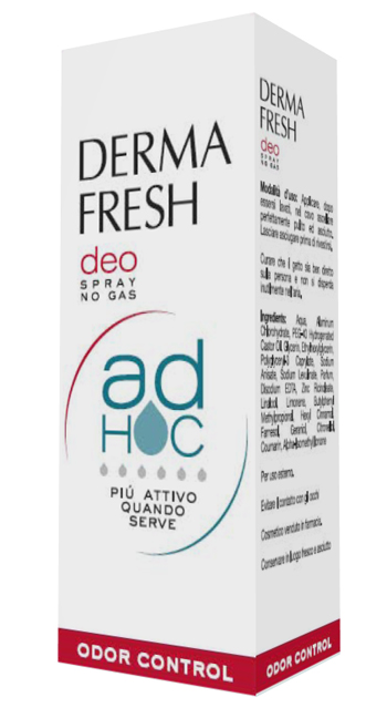 DERMAFRESH DEO SPRAY NO GAS AD HOC ODOR CONTROL DEODORANTE 100 ML - maxifarmacia.it