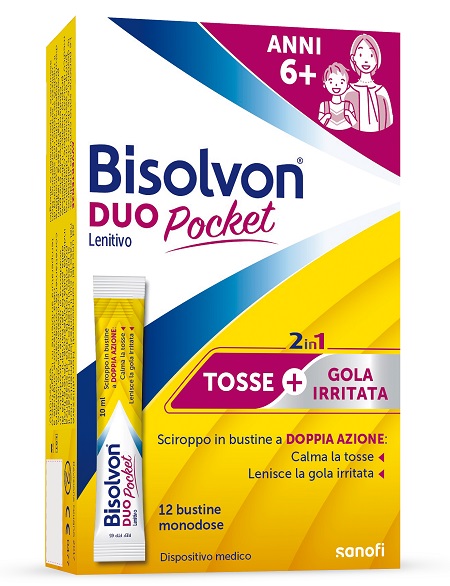 BISOLVON DUO POCKET LENITIVO NEW 12 BUSTINE - maxifarmacia.it