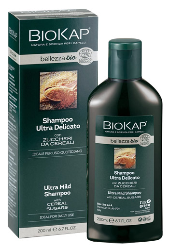BIOKAP BELLEZZA BIO SHAMPOO ULTRA DELICATO COSMOS ECOCERT 200 ML BIOSLINE - maxifarmacia.it