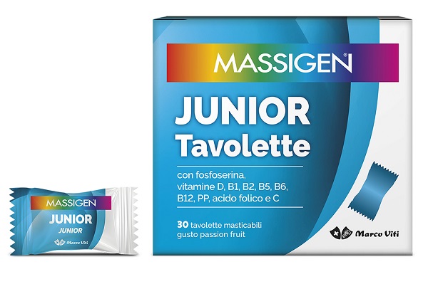 MASSIGEN JUNIOR 30 TAVOLETTE MASTICABILI - maxifarmacia.it