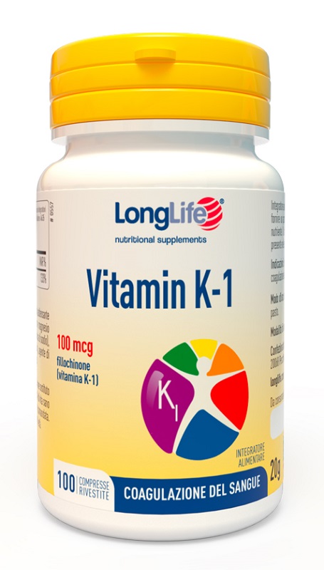LONGLIFE VITAMIN K 100MCG 100 COMPRESSE RIVESTITE - maxifarmacia.it