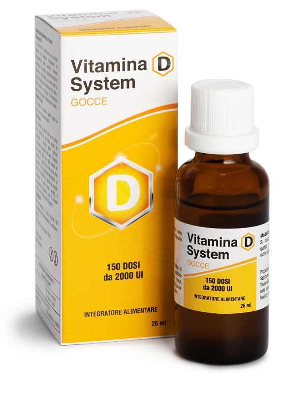 VITAMINA D SYSTEM GOCCE 150 DOSI DA 2000 UI 26 ML - maxifarmacia.it