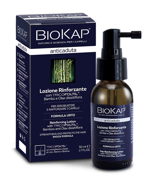 BIOKAP LOZIONE RINFORZANTE ANTICADUTA CON TRICOFOLTIL NUOVA FORMULA 50 ML - maxifarmacia.it