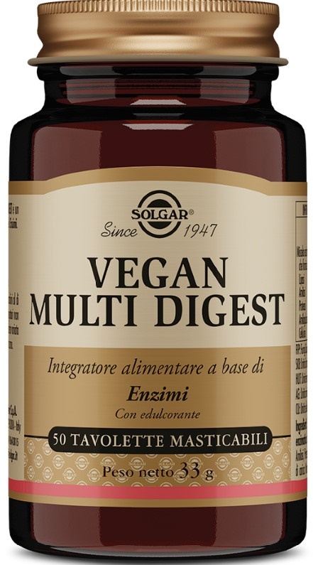 SOLGAR VEGAN MULTI DIGEST 50 TAVOLETTE MASTICABILI - maxifarmacia.it