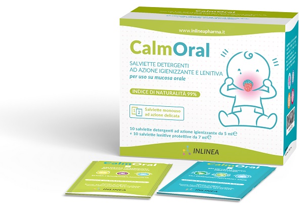 CALMORAL 10 SALVIETTE DETERGENTI + 10 SALVIETTE LENITIVE PROTETTIVE - maxifarmacia.it