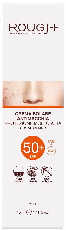 ROUGJ SOLARE SPF50+ CREMA SOLARE VISO ANTIMACCHIA 40 ML - maxifarmacia.it