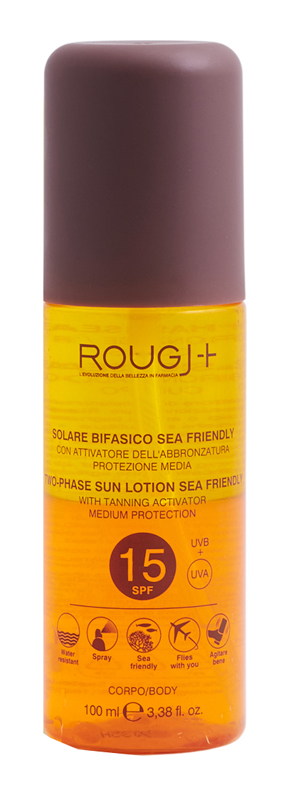 ROUGJ SUNTECH SPF15 BIFASICO INTENSIFICATORE ABBRONZATURA 100 ML - maxifarmacia.it
