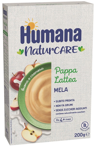 HUMANA PAPPA LATTEA MELA 200 G - maxifarmacia.it