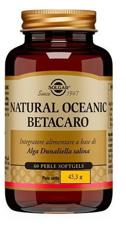 SOLGAR NATURAL OCEANIC BETACARO DA 60 PERLE - maxifarmacia.it
