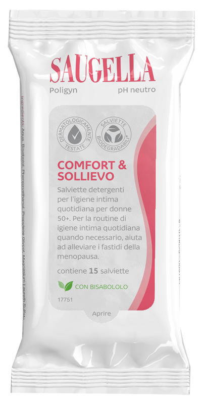 SAUGELLA POLIGYN SALVIETTINE 15 PEZZI - maxifarmacia.it