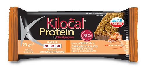 KILOCAL PROTEIN BARRETTA CIOCCOLATO LATTE CARAMELLO SALATO 25 G - maxifarmacia.it