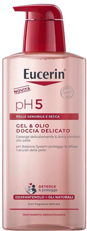 EUCERIN GEL & OLIO DOCCIA DELICATO 400 ML - maxifarmacia.it