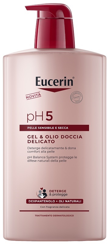 EUCERIN GEL & OLIO DOCCIA DELICATO 1 LITRO - maxifarmacia.it