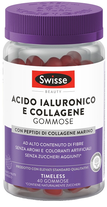 SWISSE ACIDO IALURONICO & COLLAGENE 40 GOMMOSE - maxifarmacia.it