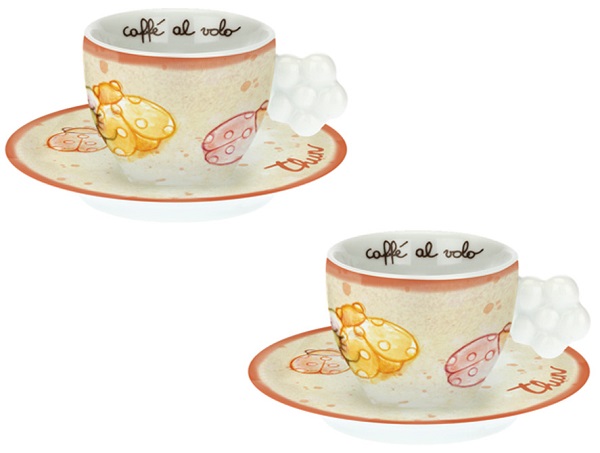SET TAZZINE CAFFE' COCCINELLA 2 PEZZI - maxifarmacia.it