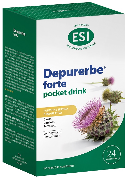 ESI DEPURERBE FORTE POCKET DRINK 24 PEZZI 20 ML - maxifarmacia.it