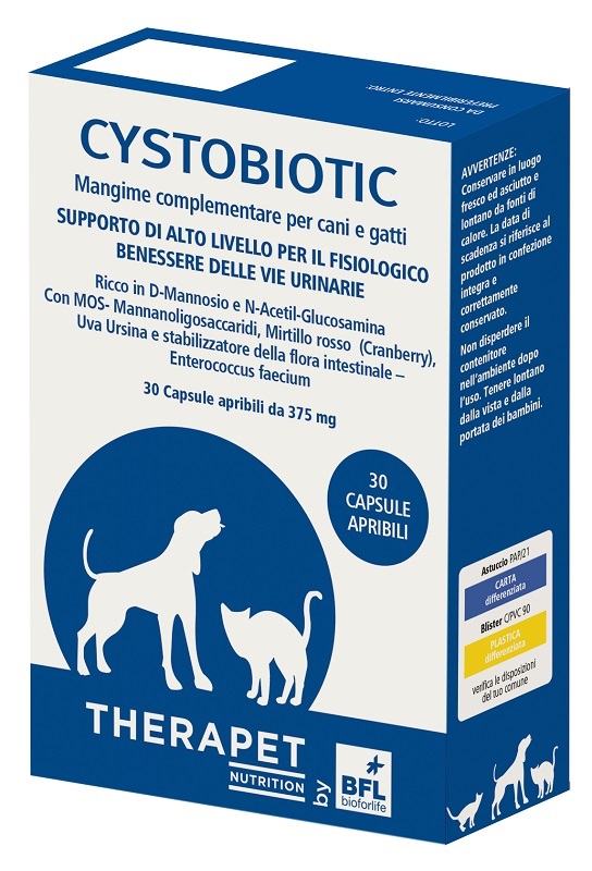 CYSTOBIOTIC THERAPET 30 CAPSULE - maxifarmacia.it
