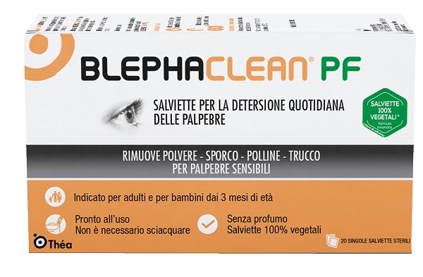 BLEPHACLEAN PF SALVIETTE DETERSIONE QUOTIDIANA PALPEBRE 20 PEZZI SENZA PROFUMO - maxifarmacia.it