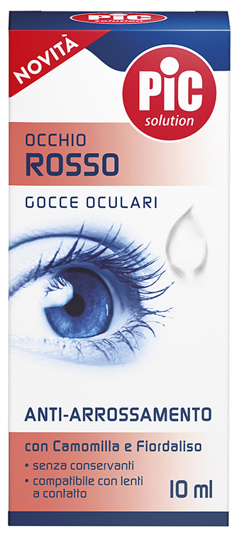 PIC GOCCE OCULARI OCCHIO ROSSO 10 ML - maxifarmacia.it