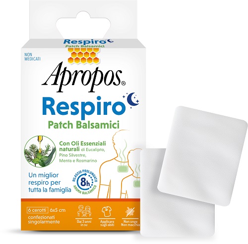 APROPOS RESPIRO 6 PATCH BALSAMICI - maxifarmacia.it