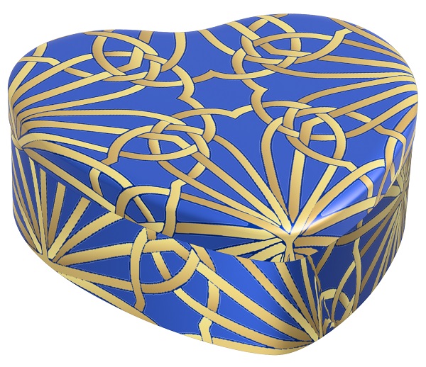 COLORS CANDELA CUORE BLU/ORO 95 G - maxifarmacia.it