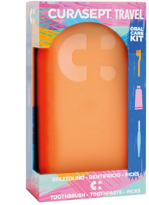 CURASEPT TRAVEL ORAL CARE KIT GREEN ORANGE - maxifarmacia.it