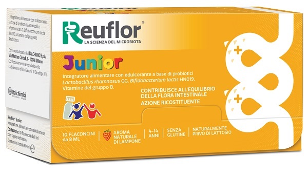 REUFLOR JUNIOR 10 FLACONCINI 8 ML - maxifarmacia.it