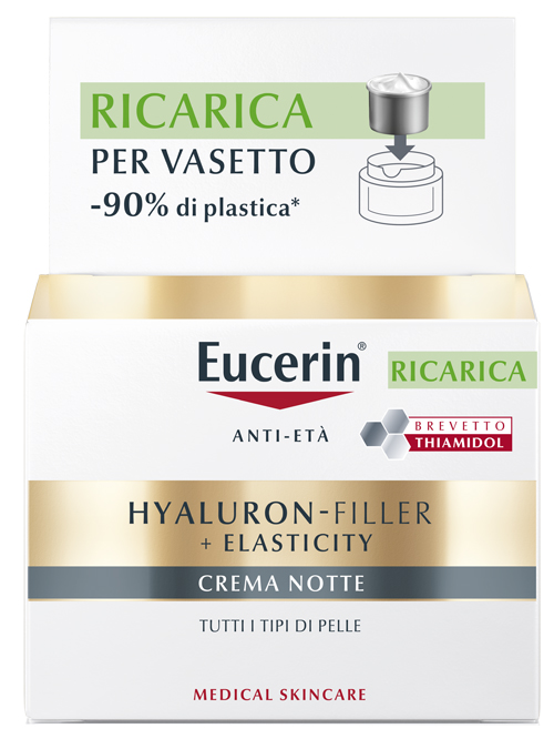 EUCERIN HYALURON-FILLER + ELASTICITY CREMA NOTTE RICARICA 50 ML - maxifarmacia.it
