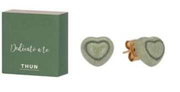 THUN ORECCHINI CUORE VERDE CERAMICA - maxifarmacia.it