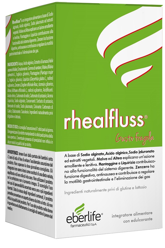 RHEALFLUSS FRAGOLA 20 STICKPACK DA 10 ML - maxifarmacia.it